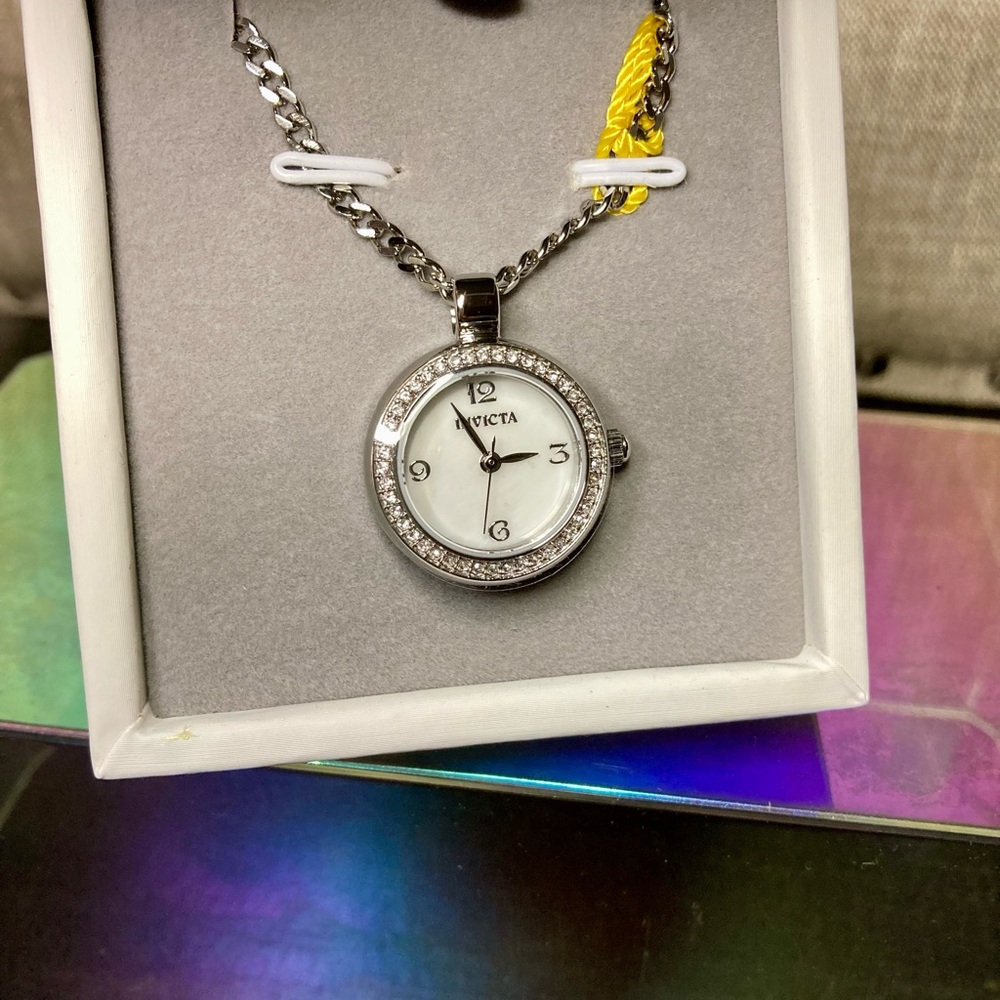 Invicta Mini Angel Women's Watch w/ Mother of Pearl Dial - 22.5mm, Silver Tone